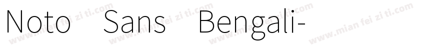 Noto Sans Bengali字体转换